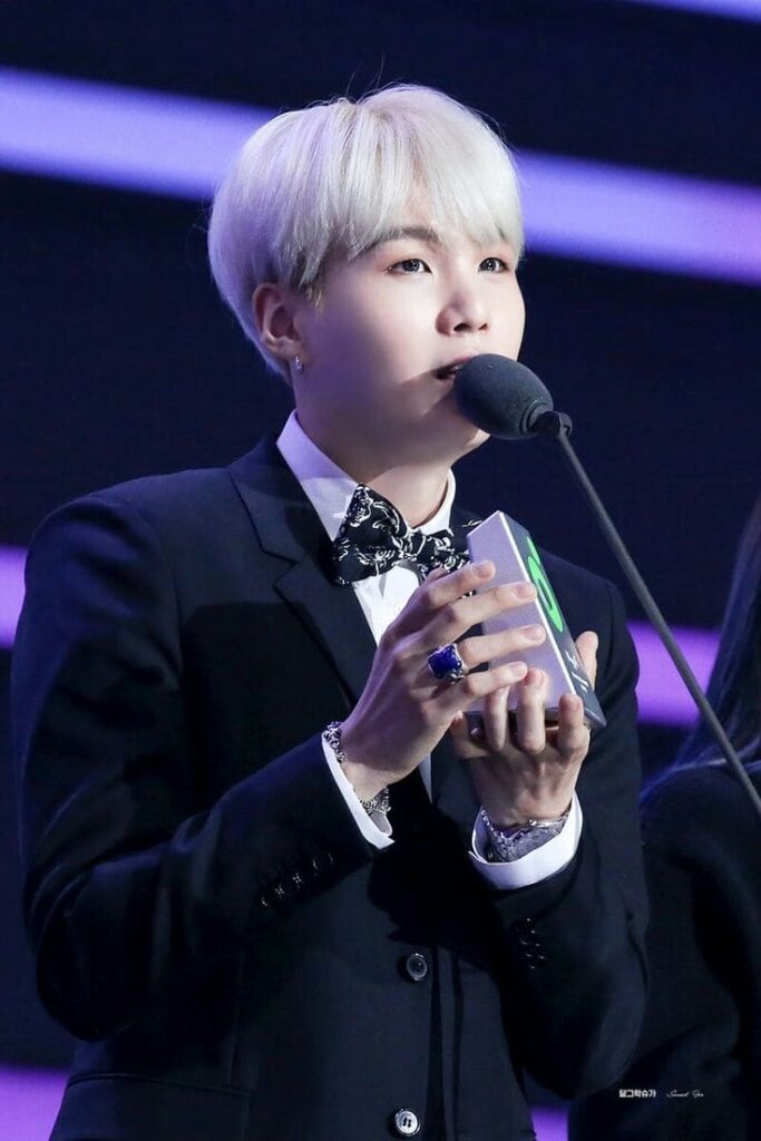 BTS Suga getting award BTS Suga getting award