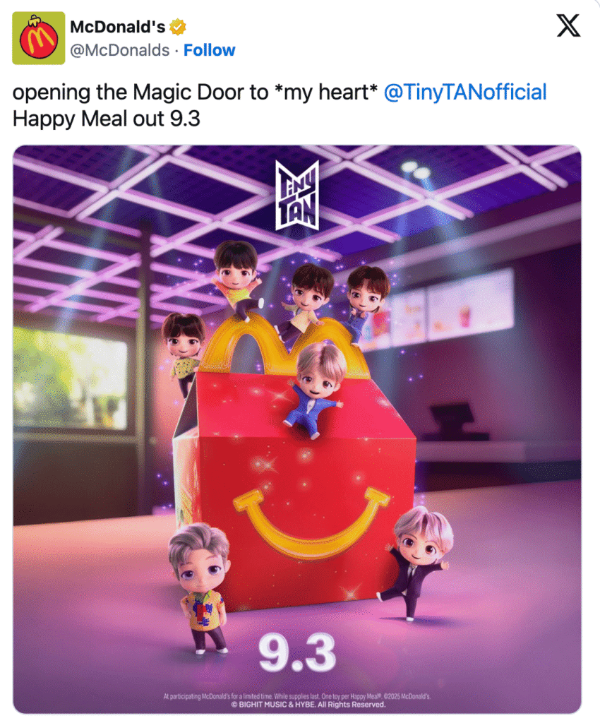 TinyTAN McDonald's TinyTAN McDonald's