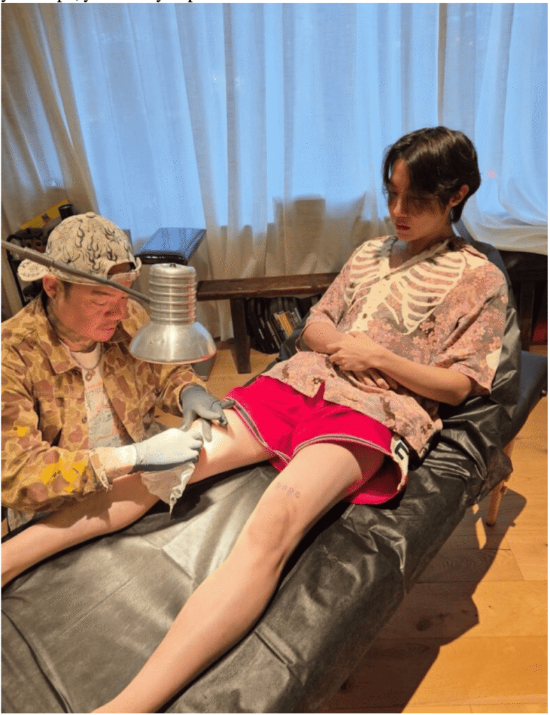 Jhope getting tattoo