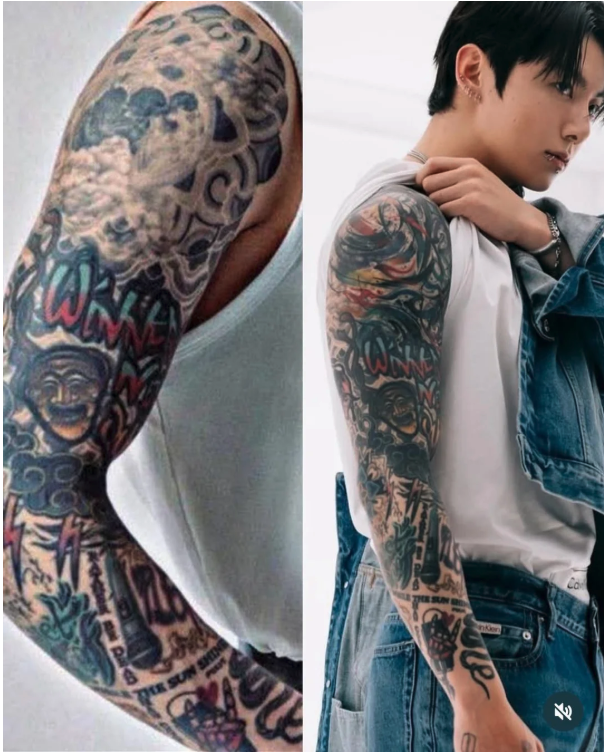 Jungkook Sleeve Tattoo