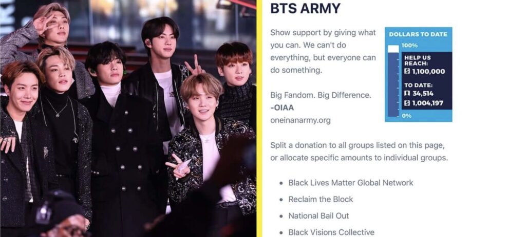 BTS Army donation