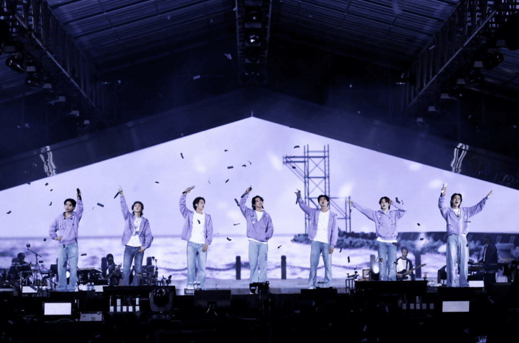BTS Yet To Come in Busan concert group photo