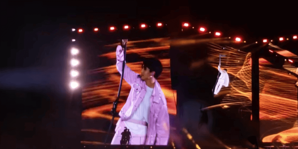 Jungkook flying during euphoria